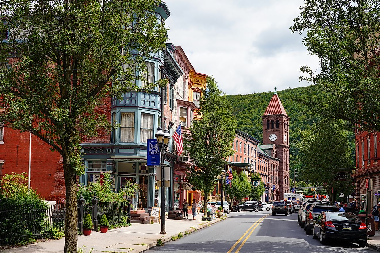 Downtown Jim Thorpe, Pennsylvania. Image credit: EQRoy / Shutterstock.com.