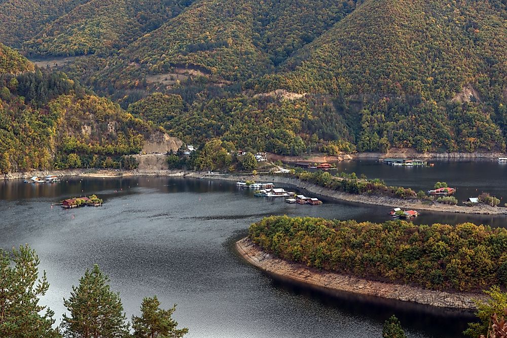 A reservoir in Bulgaria. Water is an important resource for Bulgarians. 