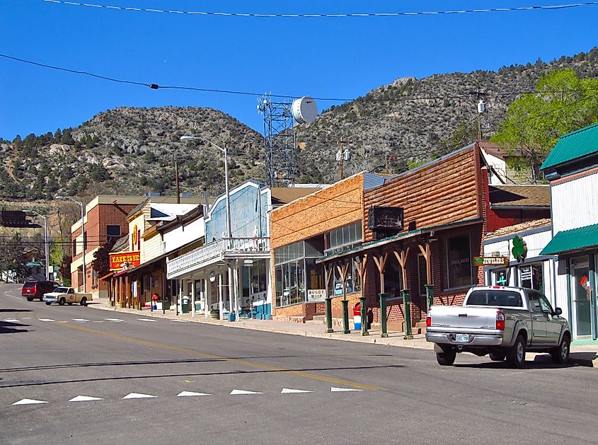 Downtown Pioche, Nevada.