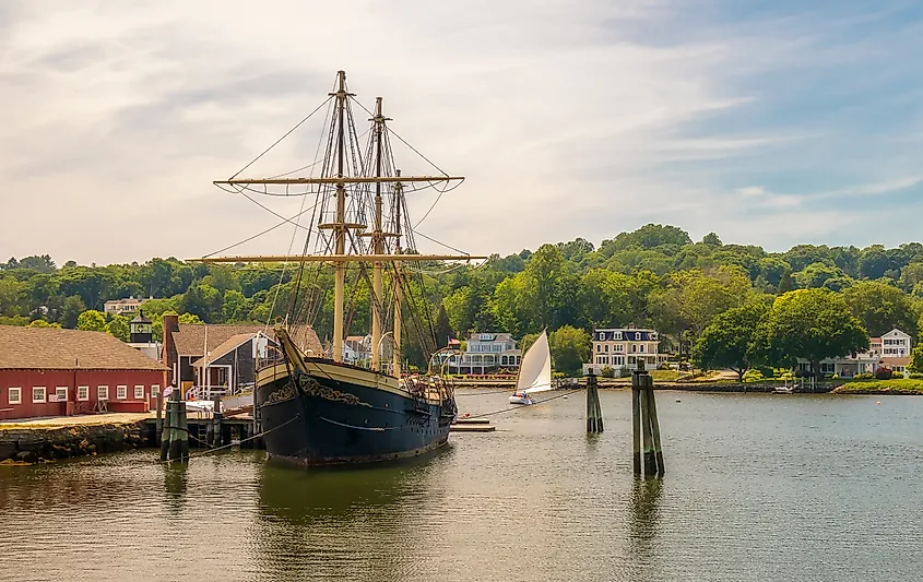 Mystic Seaport in Mystic, Connecticut.