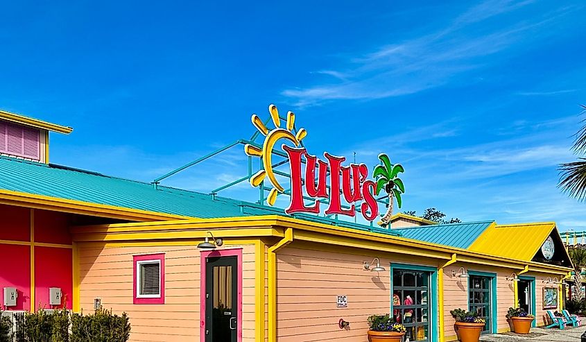Lulus is located in the popular Barefoot Landing Complex in North Myrtle Beach. 