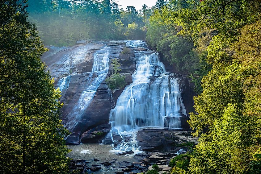 High Falls of Dupont Forest in Brevard.