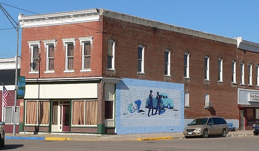 Downtown Ponca, Nebraska.